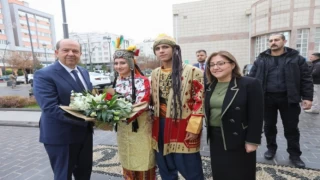 KKTC Cumhurbaşkanı’ndan Fatma Şahin’e ziyaret