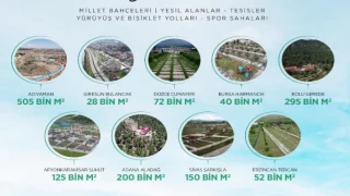 9 şehire 9 Millet Bahçesi... 81 ilin çehresi değişecek