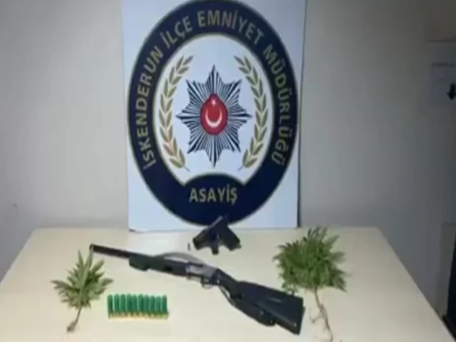 HATAY'DA UYUŞTURUCU ve SİLAH YAKALANDI